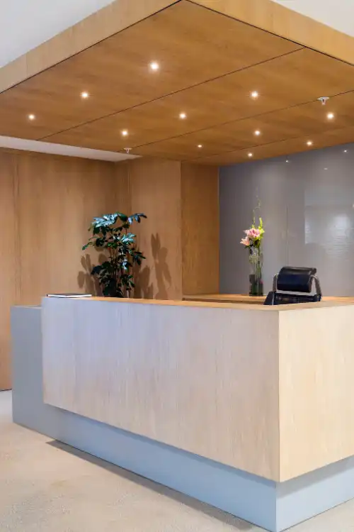 Commercial office fitout by Eurocraft Construction, Auckland
